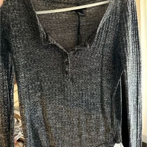 Grey tight long sleeve